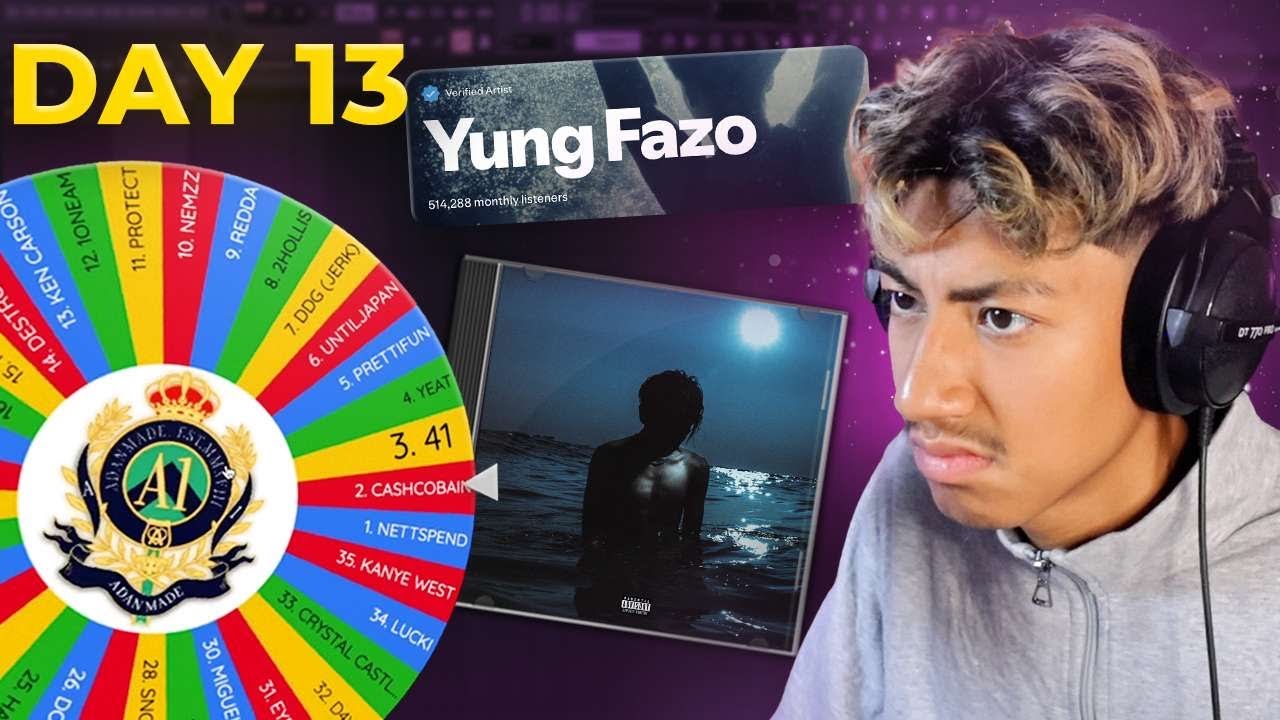 How To: YUNG FAZO | How GINSENG Makes CRAZY BEATS FOR YUNG FAZO | Rapper Roulette Day 13