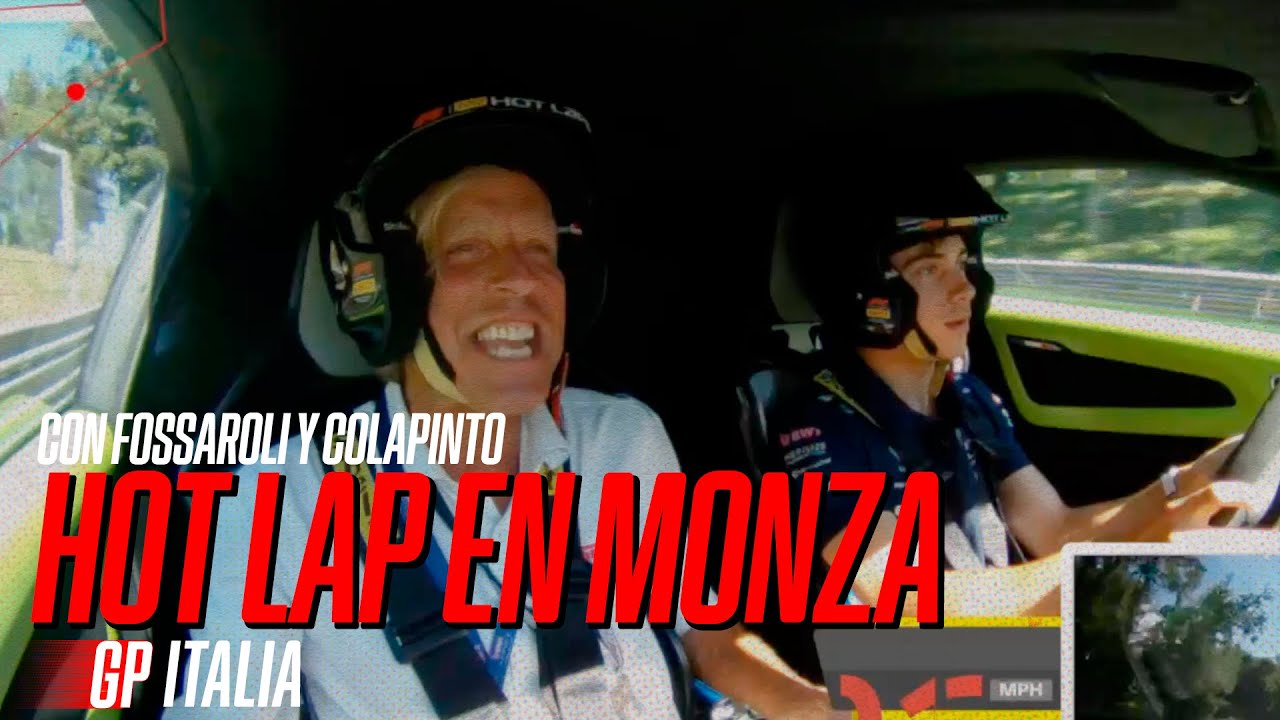 ¡UNA VUELTA CON FRANCO Y FOSSA A PURA VELOCIDAD! IMPERDIBLE HOT LAP EN EL CIRCUITO DE MONZA