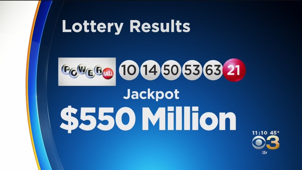 Wednesday's Winning Powerball Jackpot Numbers