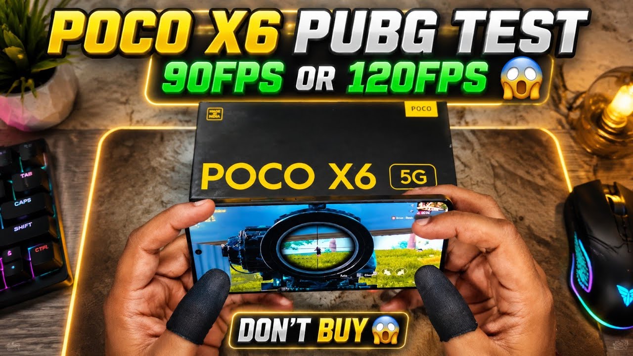 Poco X6 BGMI Test 90Fps Or 120Fps😱 Dont Buy  PUBGM