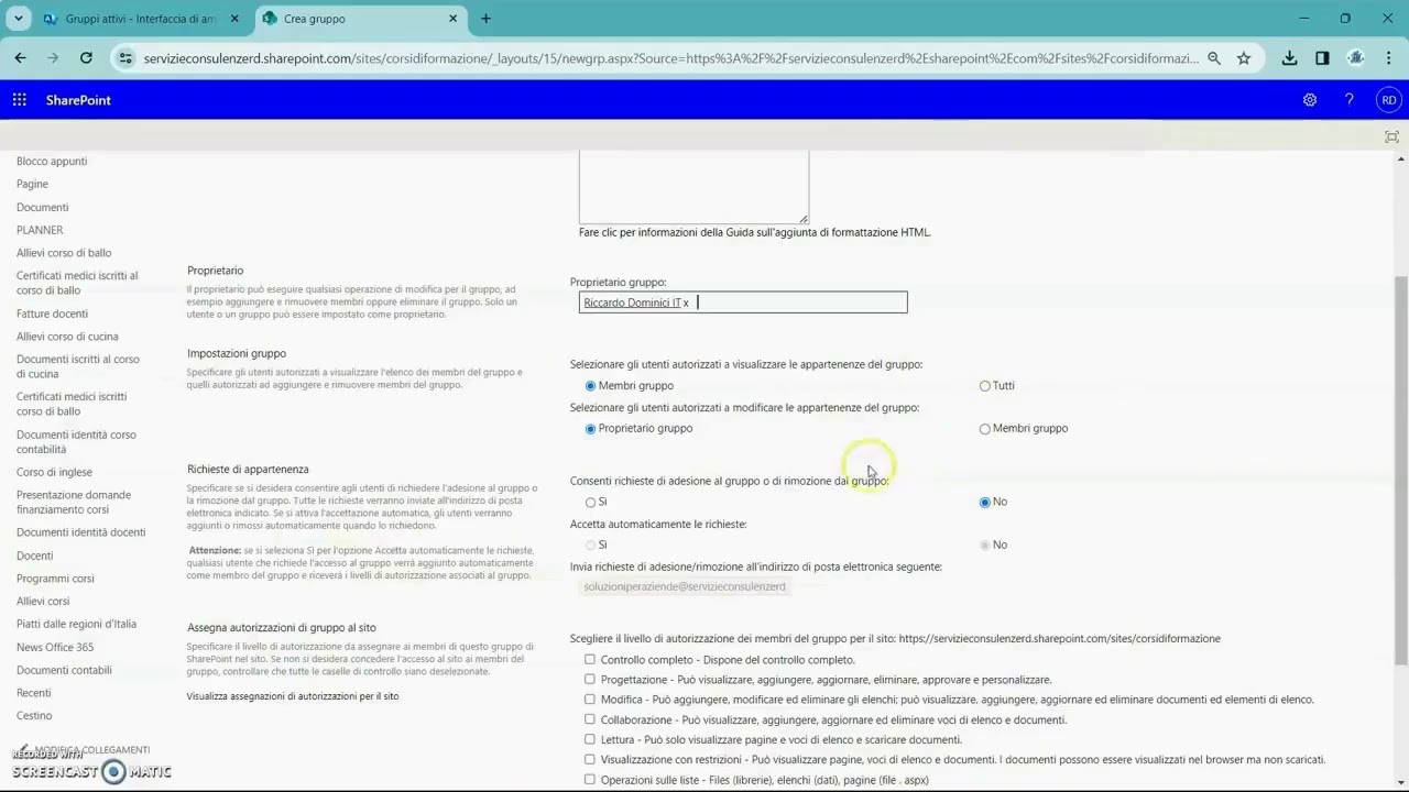 04 - SharePoint - Tạo nhóm người dùng