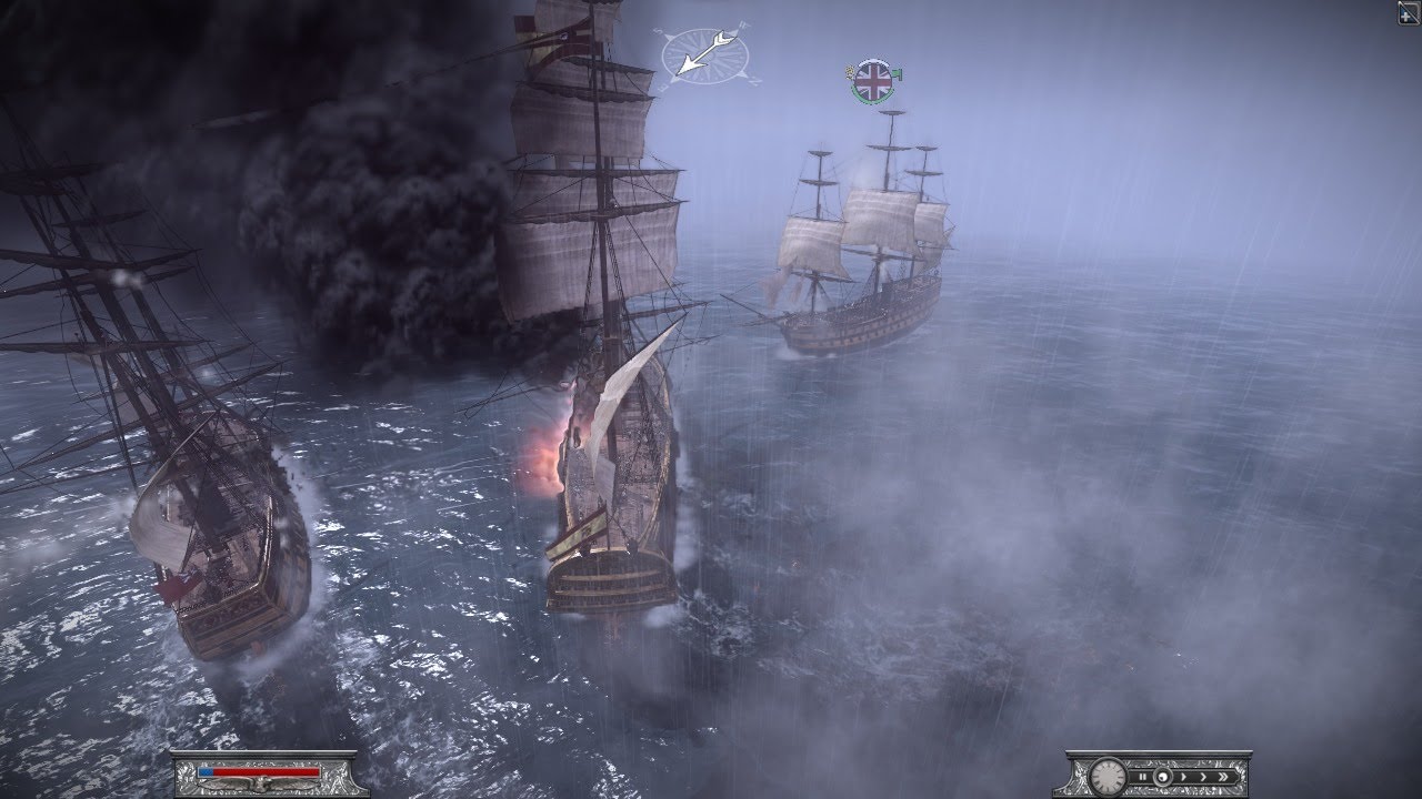 Battle 1 vs 2: Santisima Trinidad confronts 2 Ironclad Great Britain