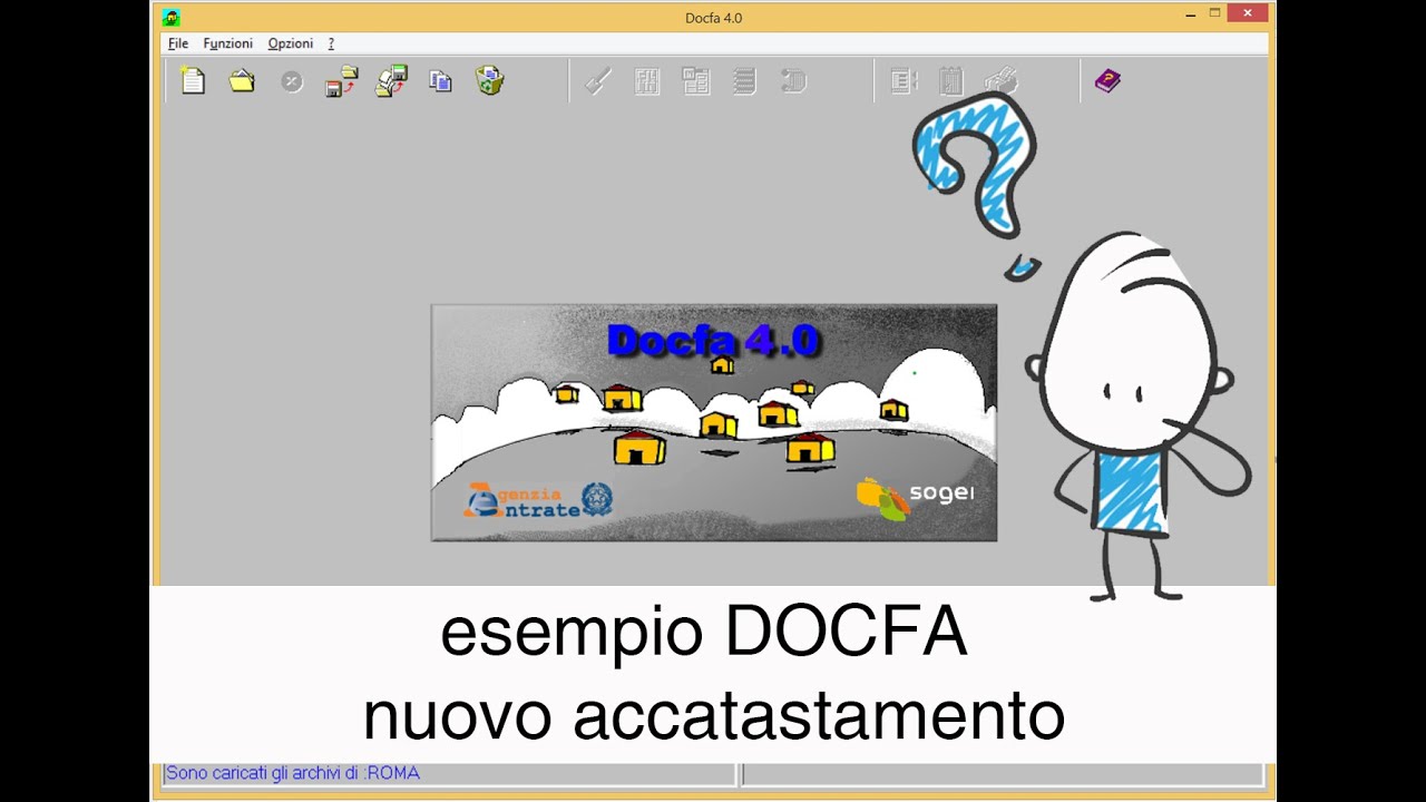 esempio DOCFA - nuovo accatastamento di due unità immobiliari