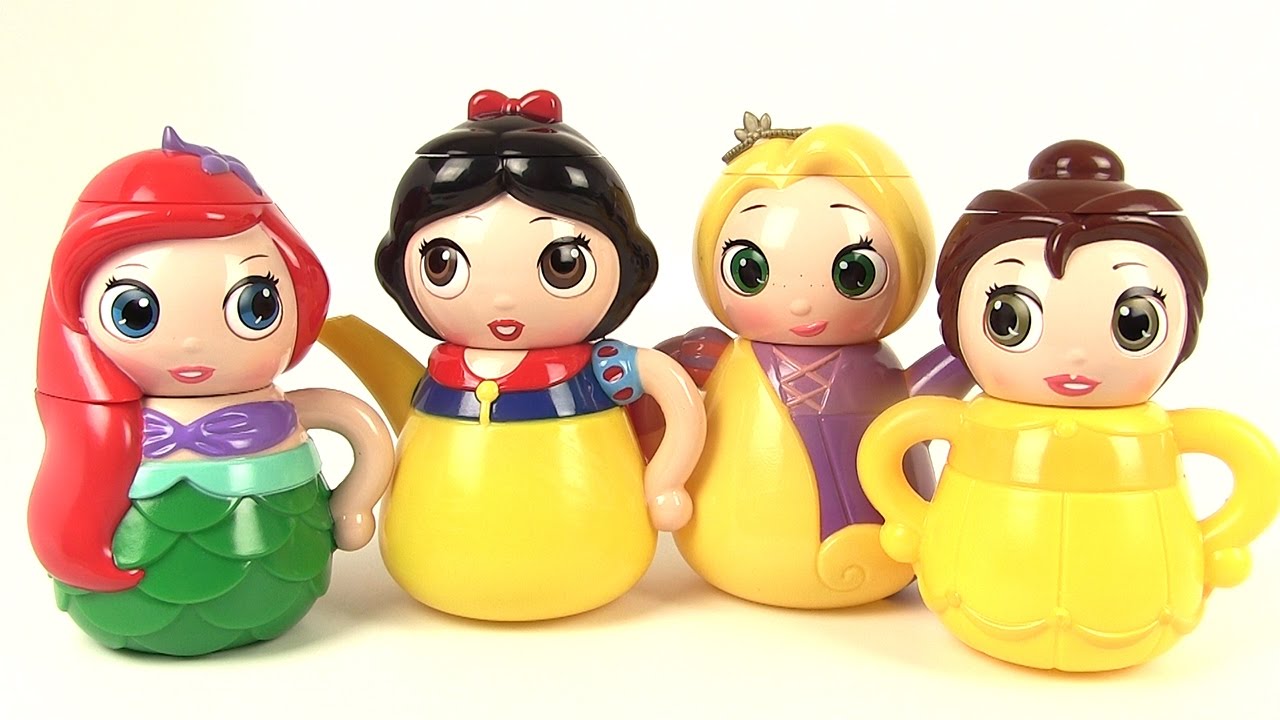 Princesses Disney Service à Thé Ariel Raiponce Blanche Neige Belle Q Tea Set