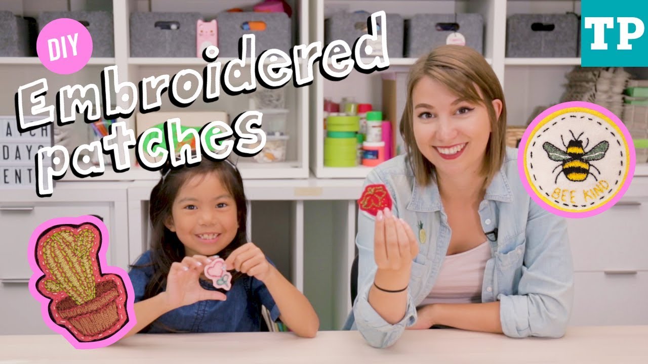 How to make trendy Embroidered Felt Patches | Easy DIY for Kids