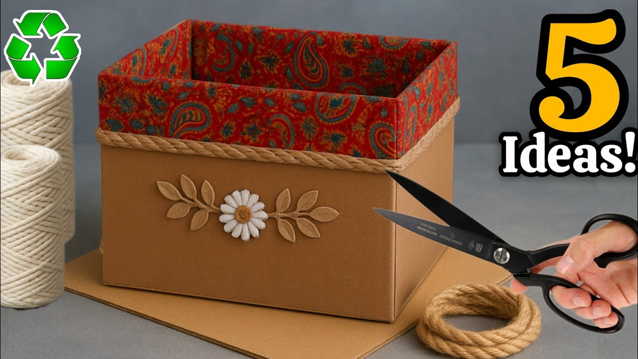 Transforming Cardboard & Jute Rope ♻️😱 5 GENIUS Recycling Ideas That Will Amaze You! #2025
