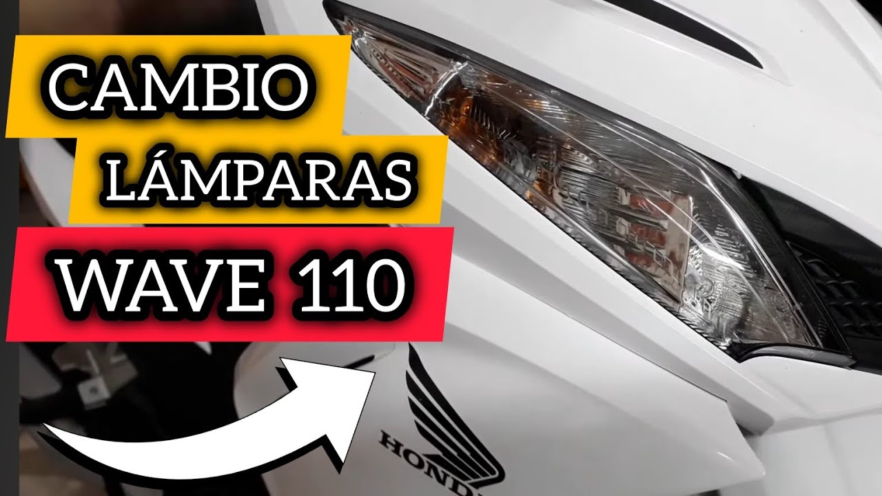 HONDA WAVE 110 s CAMBIAR REEMPLAZAR LÁMPARAS Luces Focos Luz de POSICION y GIRO