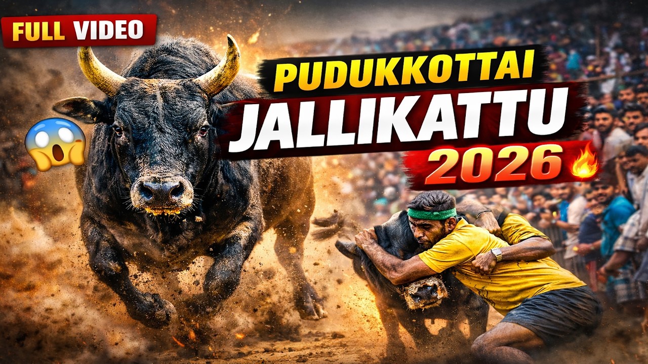 😱 🙏 புதுக்கோட்டை மங்களாபுரம் ஜல்லிக்கட்டு 2026 #PudukkottaiJallikattu #TamilVeeraVilayattu #Village