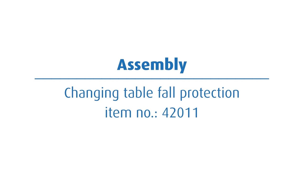 reer changing table fall protection ( 42011) | Assembly & usage explained | video guide for parents