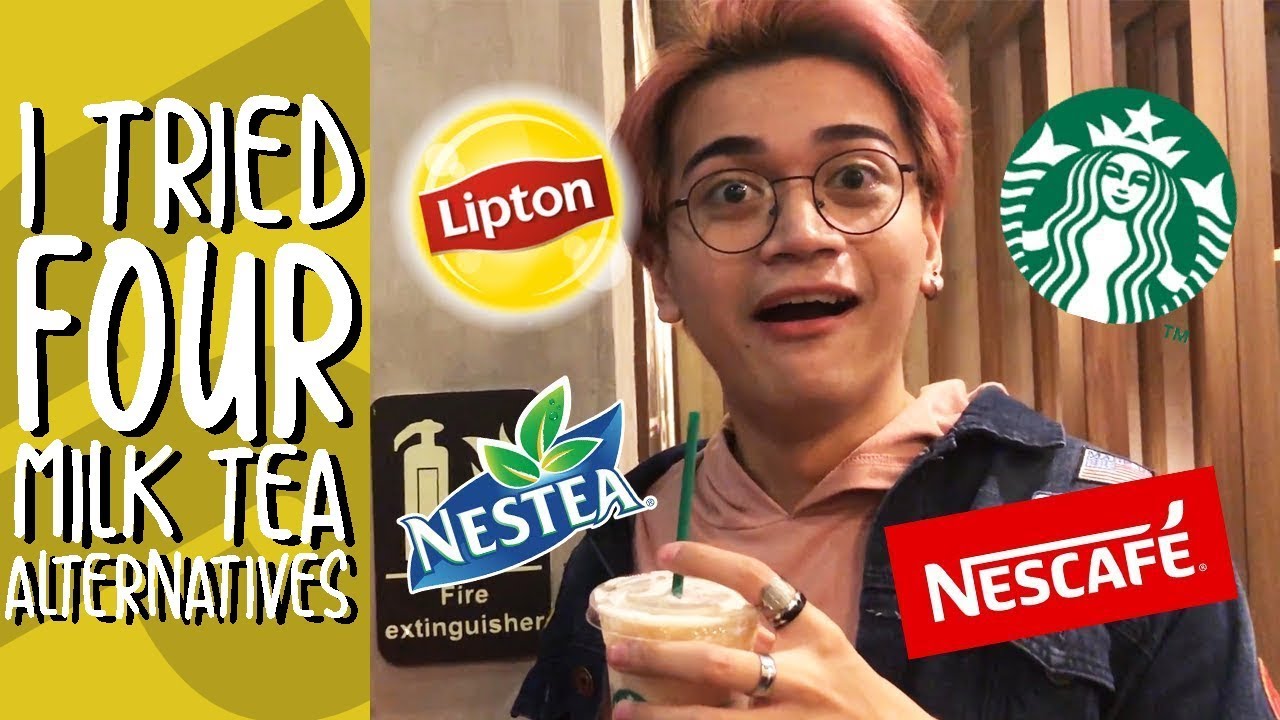 I TRIED 4 MILK TEA ALTERNATIVES: MILK TEA SA STARBUCKS?? // Luigi Pacheco
