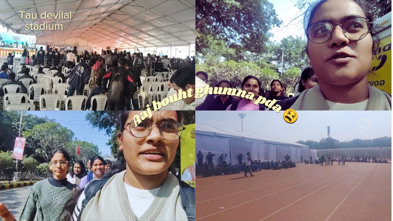 Tau devilal stadium kyu gye🥲| aaj bouht ghumna pda 😫#trending #vlog 