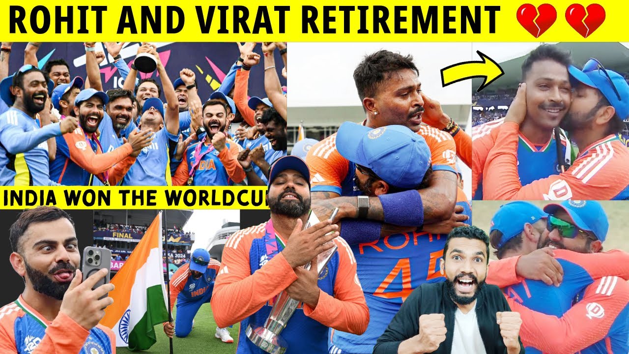 INDIA WON T20 WC 🔥❤️ ROHIT SHARMA FUNNY DANCE 🤣 ROHIT & VIRAT RETIREMENT | IND VS SA 2024 WC FINAL