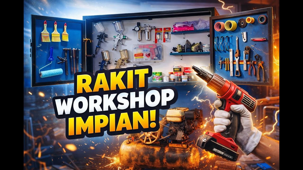 Membuat rak penyimpanan tools simpel dan rapi (001)