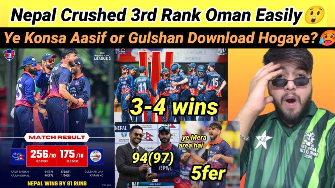 Post Match: Nepal Vs Oman, Aasif Sheikh 94 & Gulshan Jha 5 Wickets 🔥
