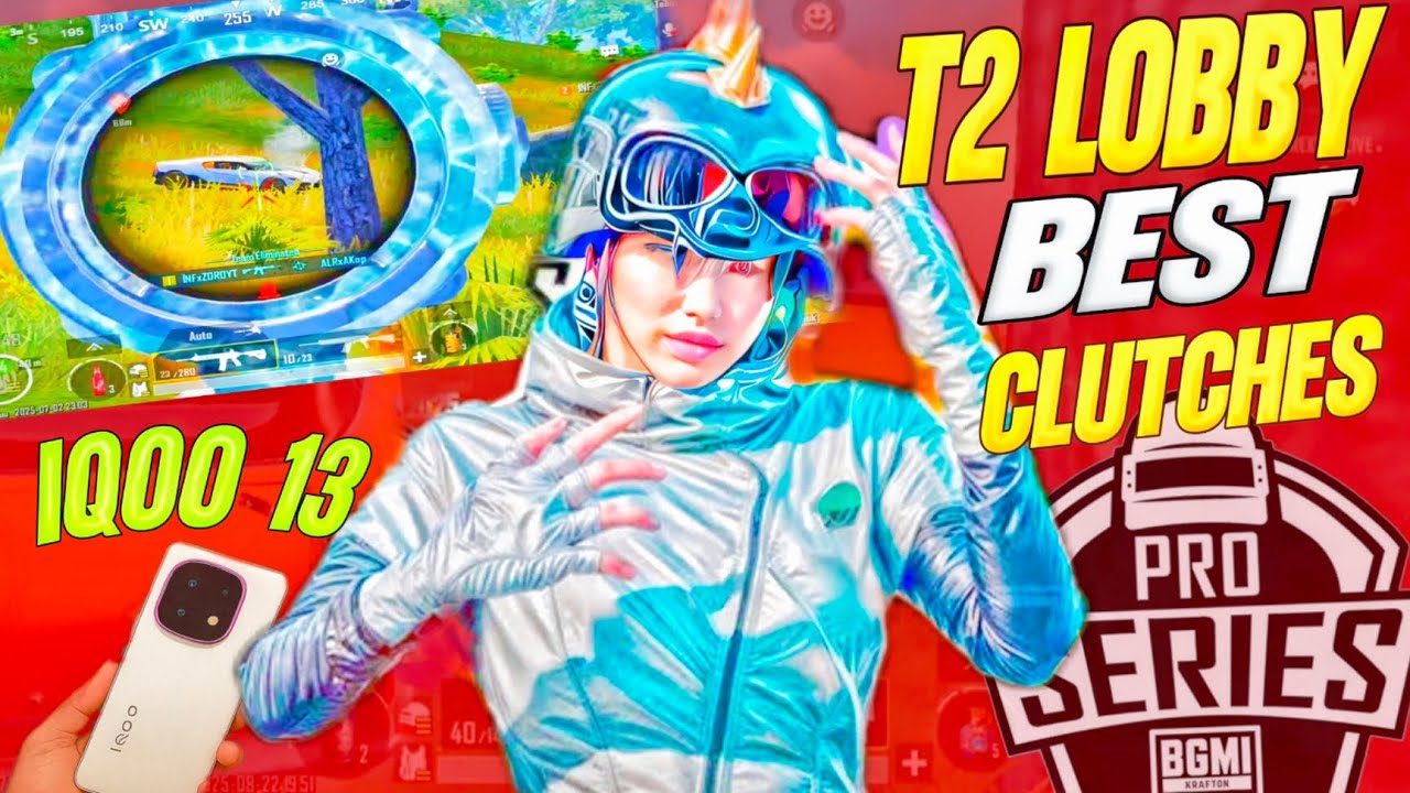 🔥 UNSTOPPABLE CLUTCHES in T2 LOBBY | BGMI Highlights ⚡xZOROYT 💥