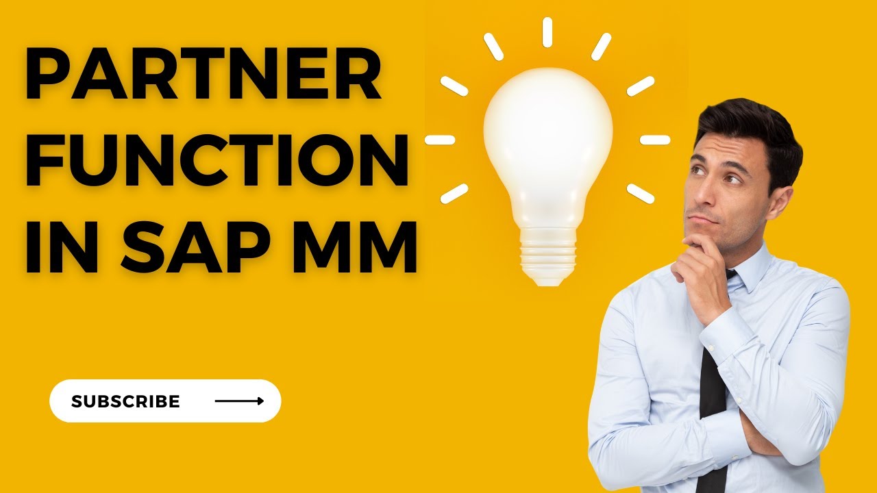 PARTNER FUNCTION IN SAP MM.
