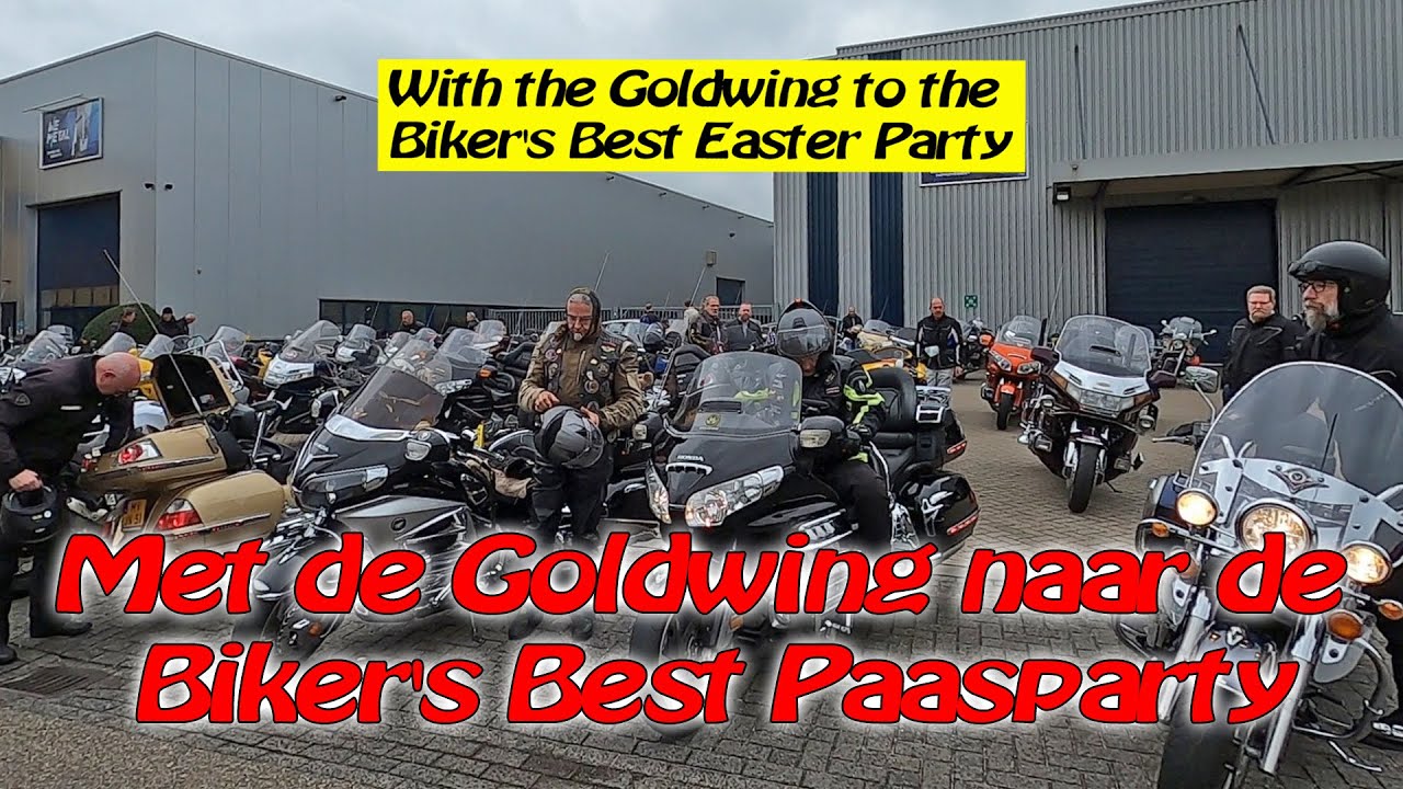 Met de Goldwing naar de Bikers Best Paasparty 2024 in Renswoude