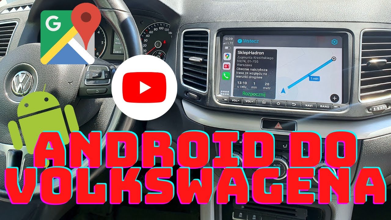 Radio Android do Volkswagena (Sharan, Polo, T5, Touran, Caddy, Golf itp.) z Android Auto i CarPlay
