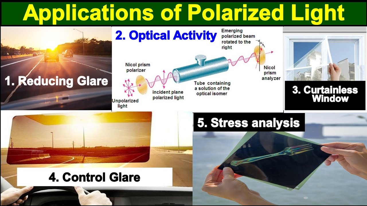 Applications of Polarized Light | Optical Activity| Stress Analysis | Study With Me