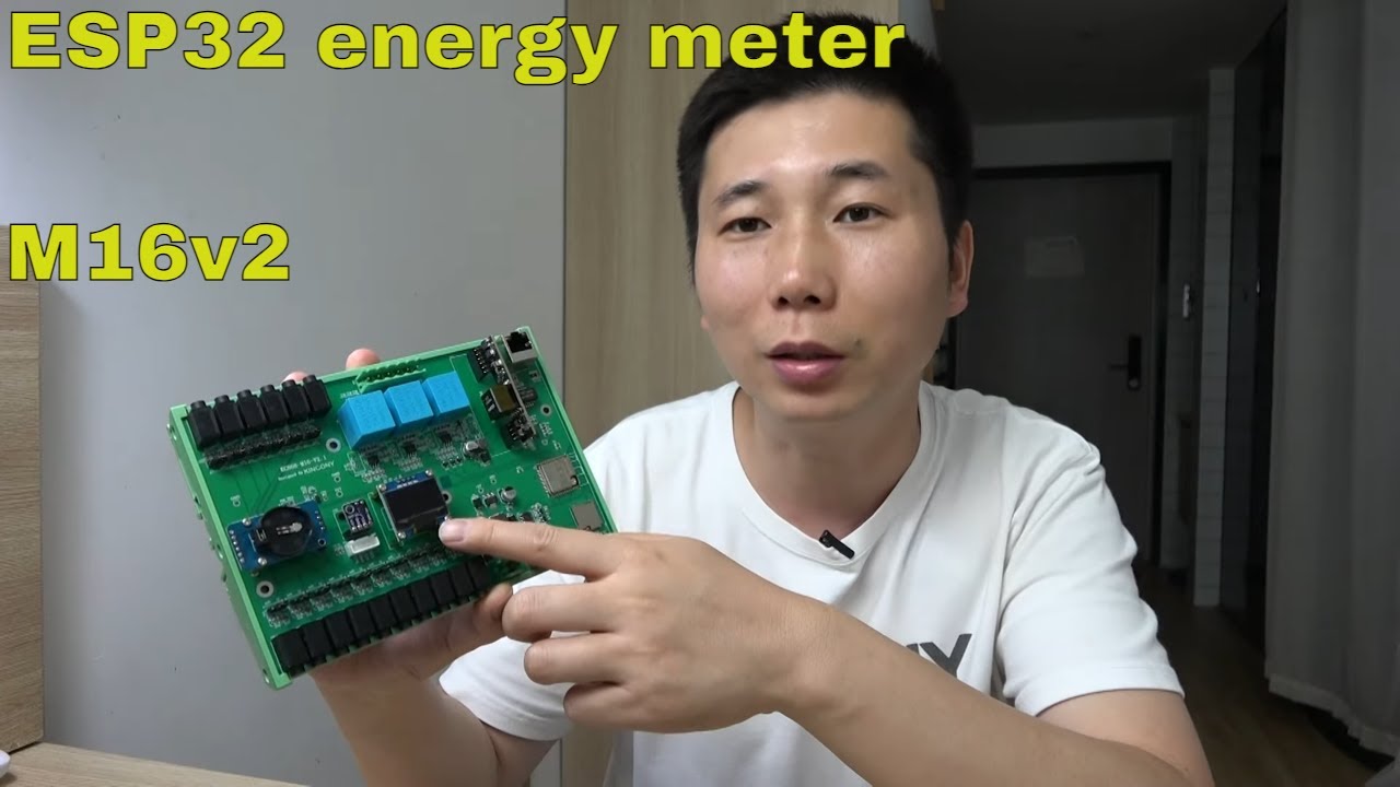 Основная плата счётчика электроэнергии esp32 - KinCony M16v2 работает с домашним помощником