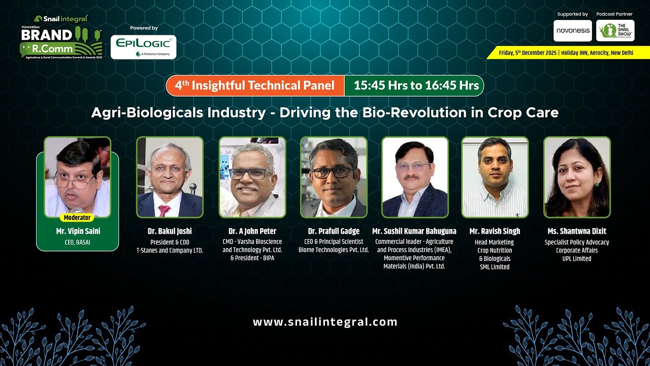 4th Panel Discussion | BRAND R.Comm | Agri-Biologicals Industry–Driving Bio-Revolution in Crop Care