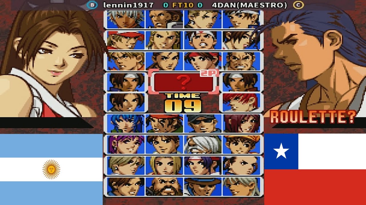 KOF 99 - lennin1917 vs 4DAN(MAESTRO) FT10 [Random]