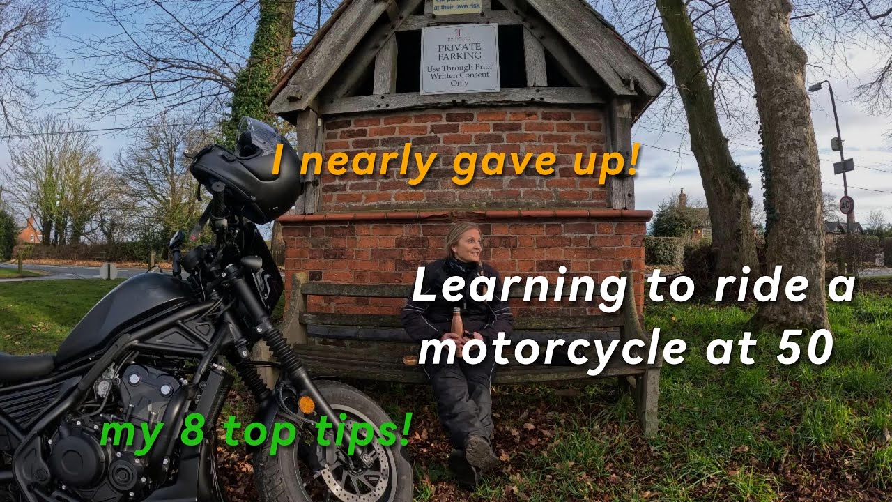 Learning to ride at 50! I nearly gave up! 8 top tips