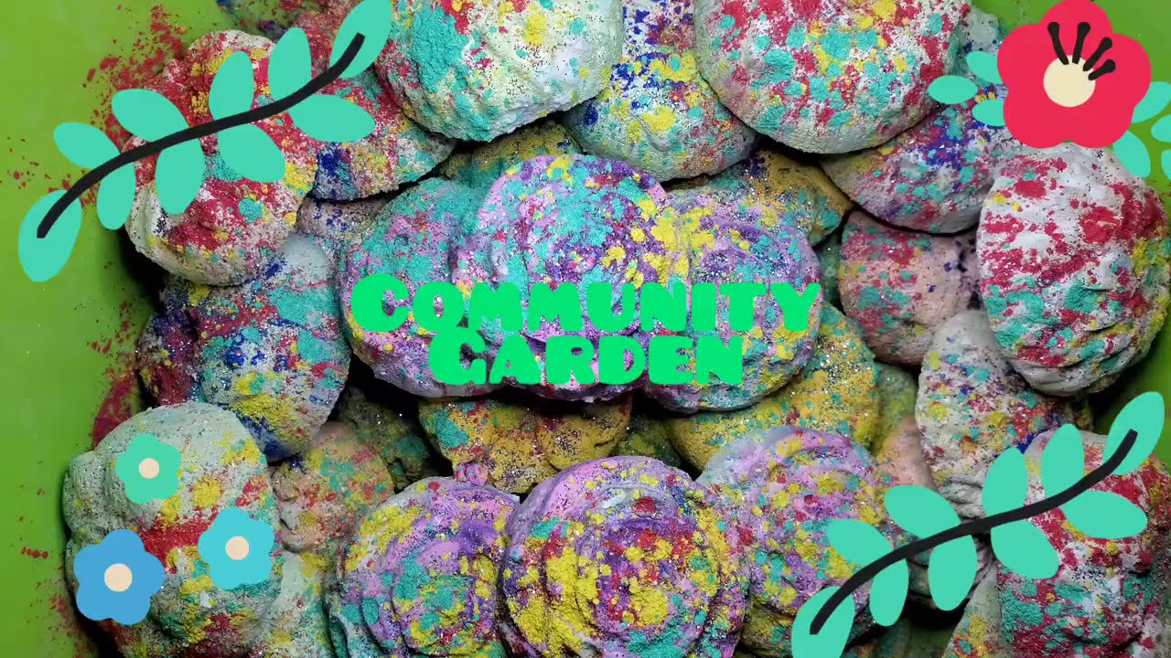 Community Garden | Gym Chalk Flowers