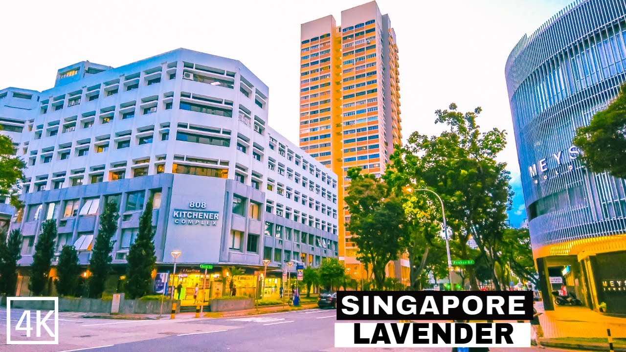 [4K] Singapore City Waking Tour | Lavender Street | Aperia Mall Tour