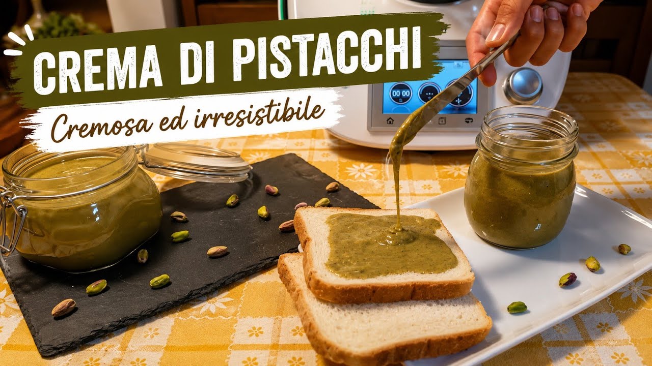 Crema di pistacchi o nutella di pistacchi per bimby TM7 TM6 TM5 TM31