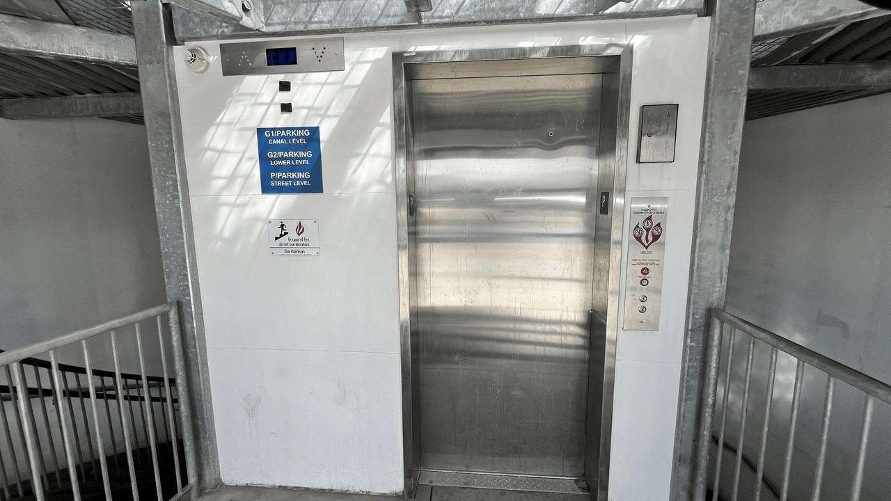 American Hydraulic Parking Elevator - Indiana State Museum - Indianapolis, IN (2 of 2)