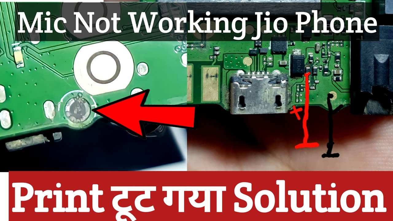 Jio Phone F2403 Mic Jumper ways | Jio Phone Mic Not Working | Print Damage Solution