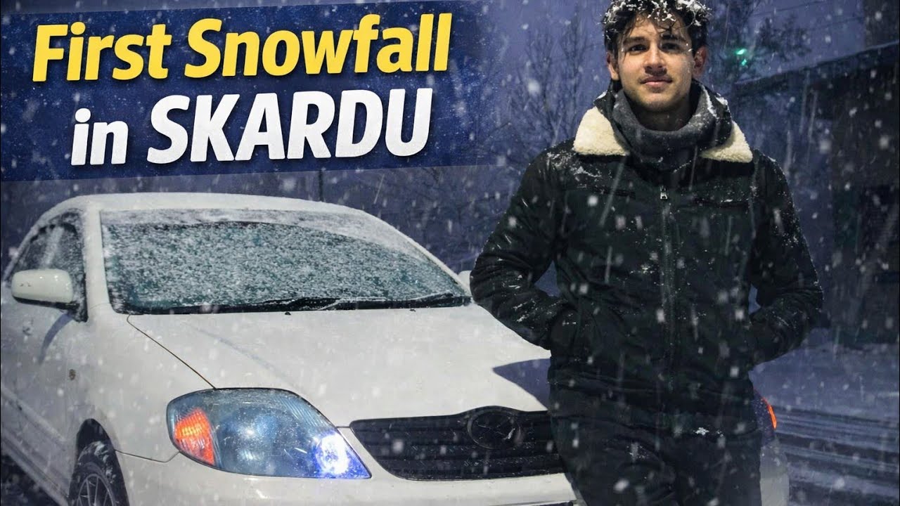 Skardu Snowfall 2026 🥶 | First Snowfall in Skardu | Vlog