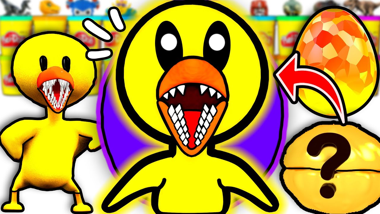 Huevo Sorpresa Gigante de Yellow de Rainbow Friends ROBLOX con Juguetes de Among Us FNAF Navidad
