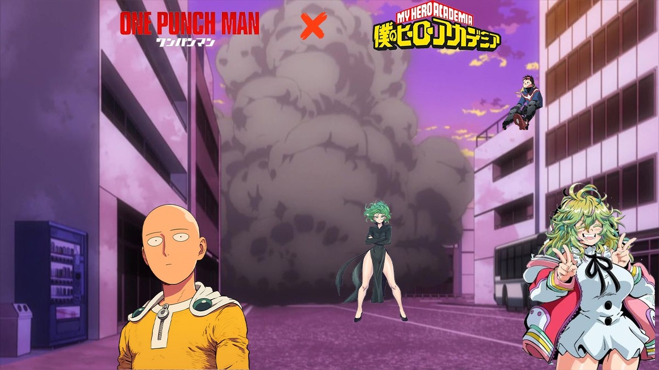 saitama y tatsumaki en boku no hero capitulo 16