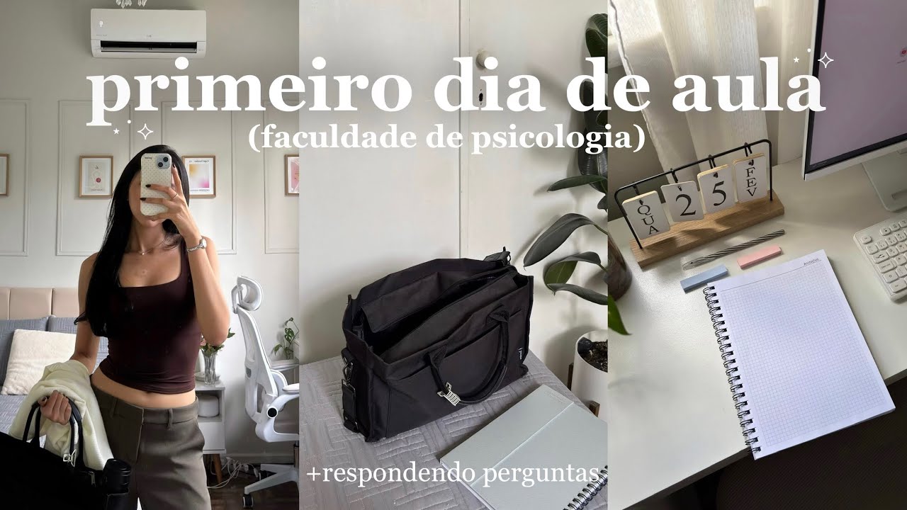 VLOG: primeiro dia de aula da faculdade | rotina, treinos, psicologia 
