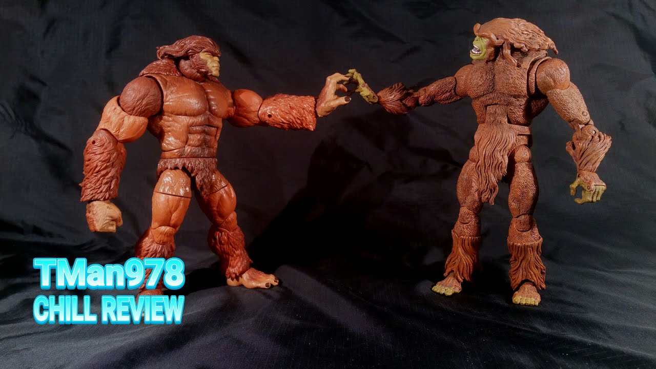 MARVEL LEGENDS BAF & TOYBIZ SASQUATCH CHILL COMPARISON REVIEW