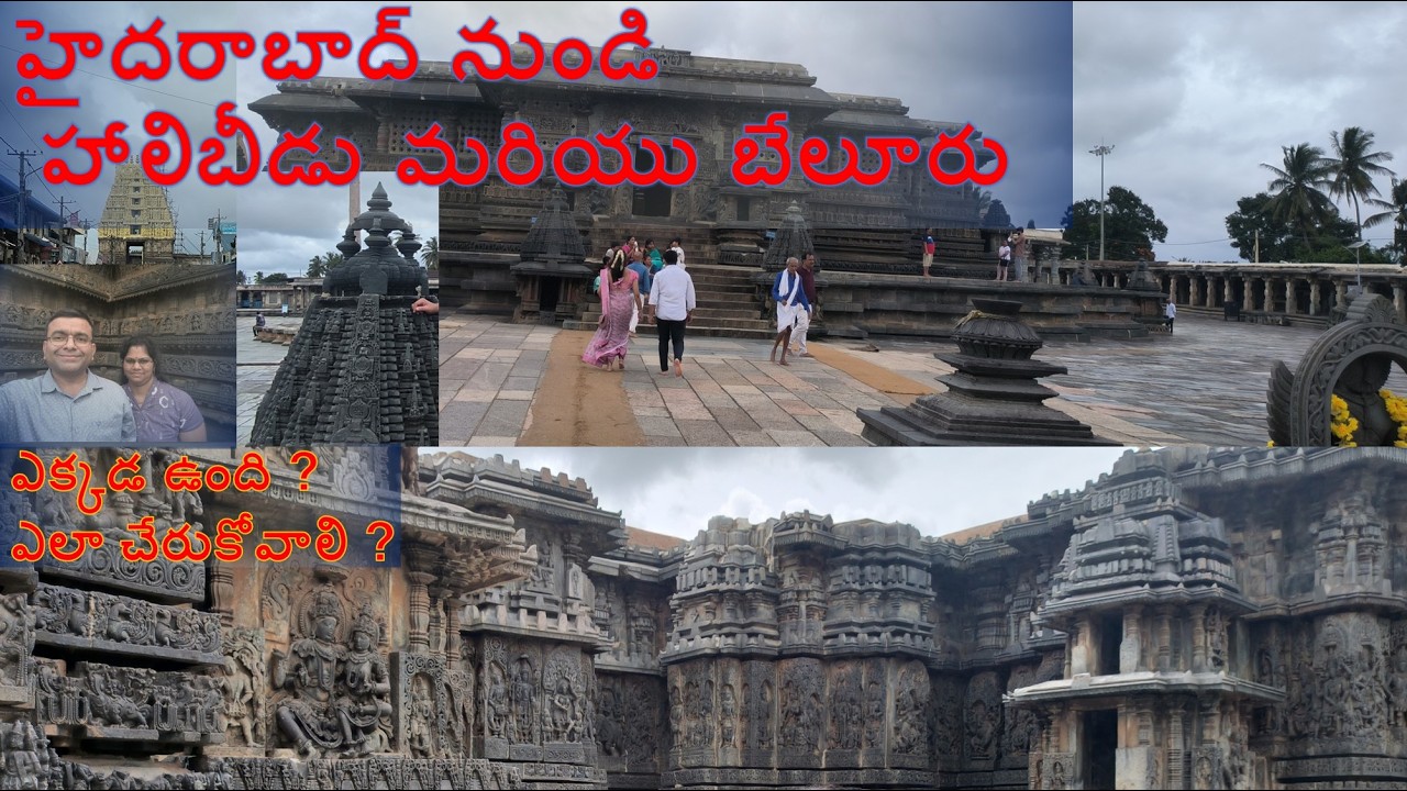hyderabad to halebeedu and belur in telugu | halebeedu  belur visiting places #beluru #halebeedu