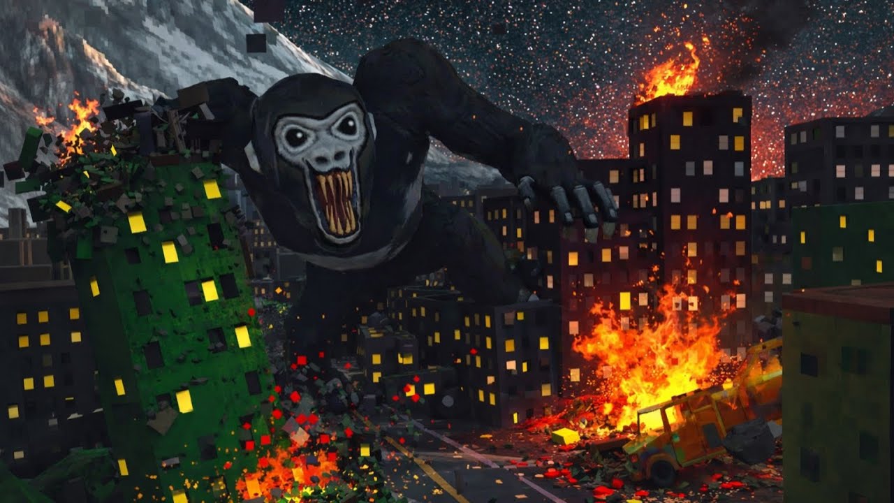 Монстр атакует город! (Прямая трансляция) | Gorilla Tag VR
