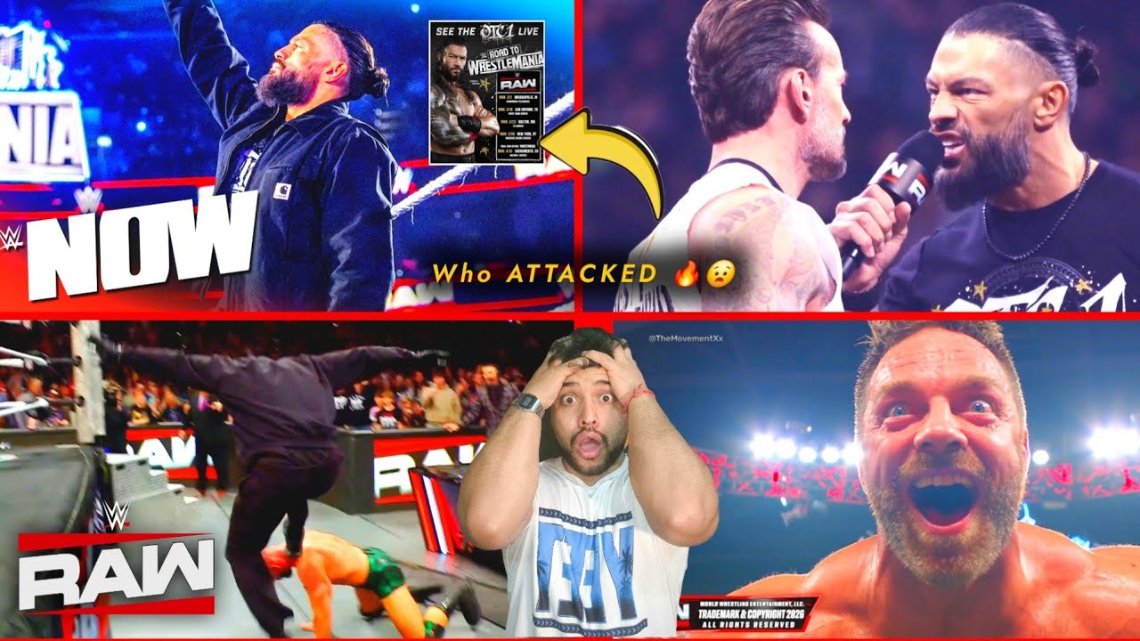 Roman Aur Mystery Attacker… 🔥 Mystery Man Attacks! Roman Reigns Full-Time? | WWE RAW Highlights 2026