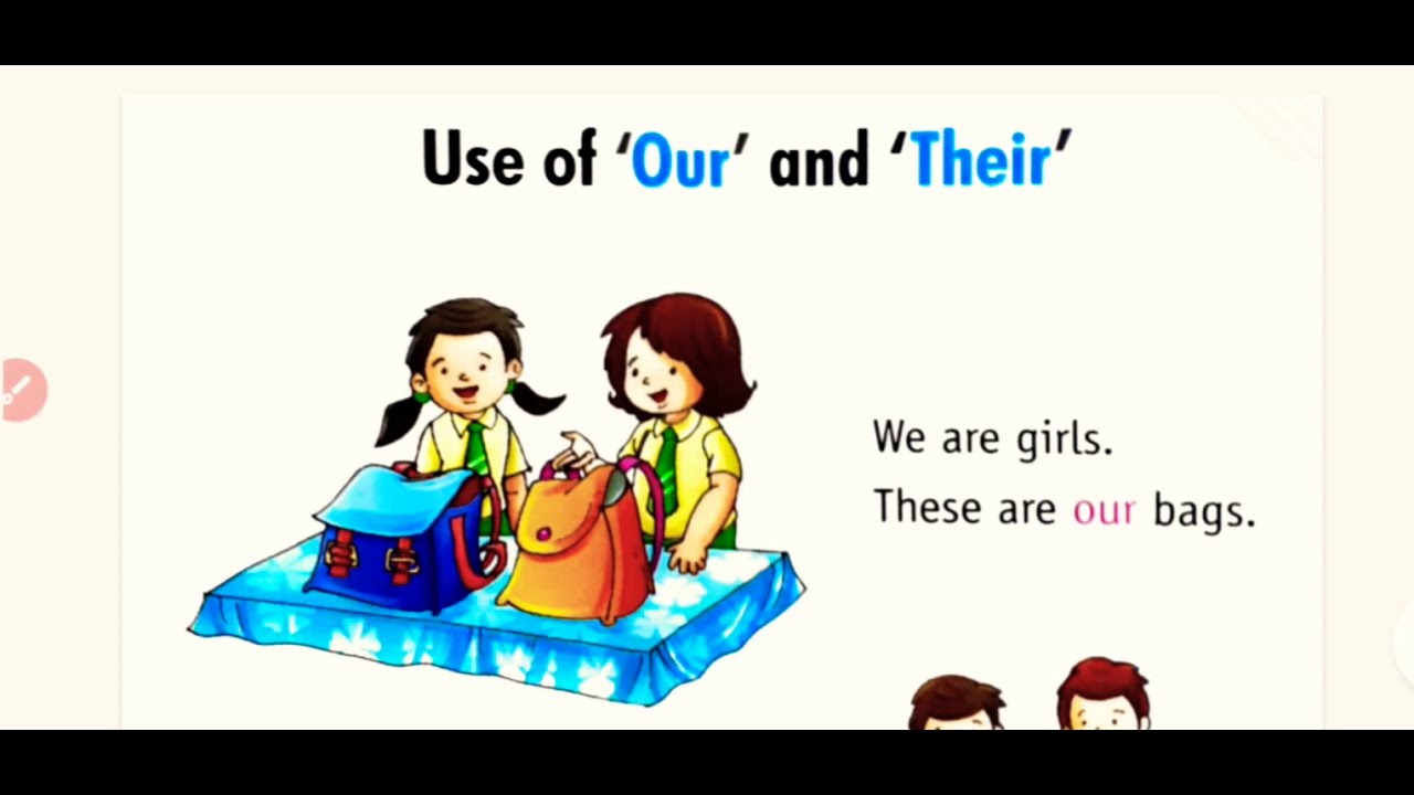 Use of 'OUR' and ' THEIR' . #LearnhowtouseOURandTHEIR# POSSESSIVE Pronoun- Our and Their