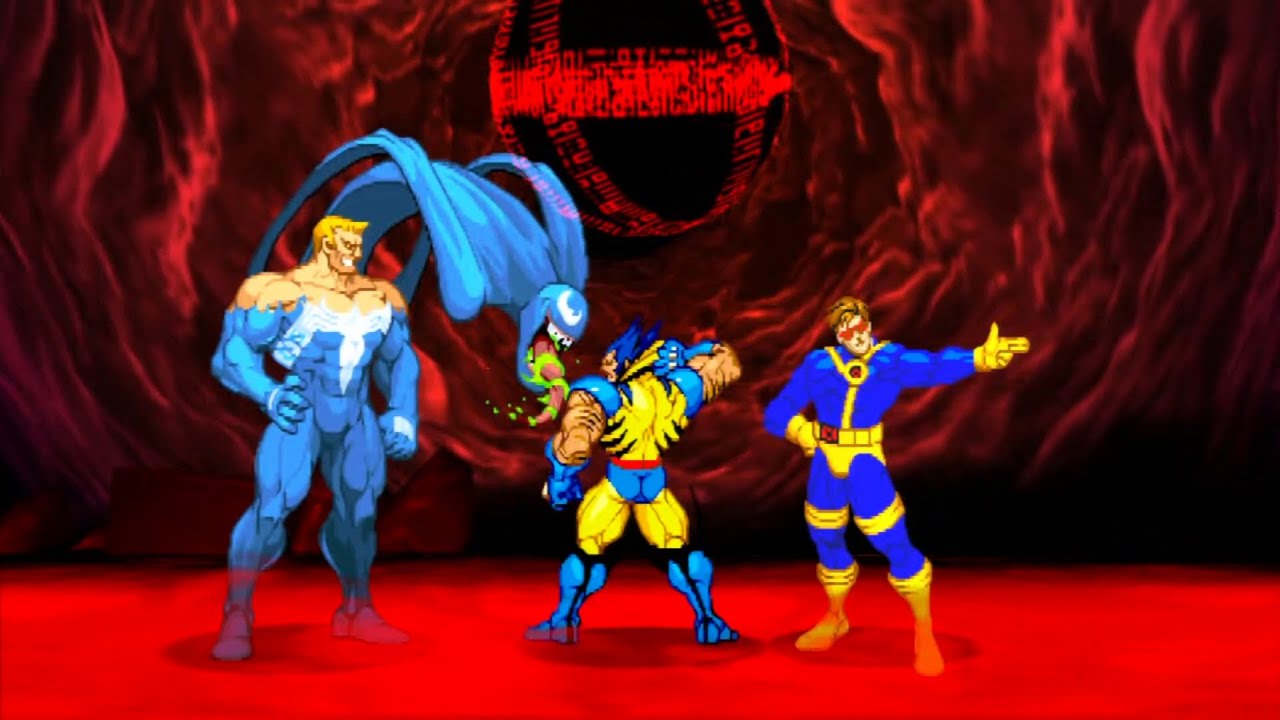 Marvel VS Capcom 2 - Venom/Bonerine/Cyclops - Expert Difficulty Playthrough