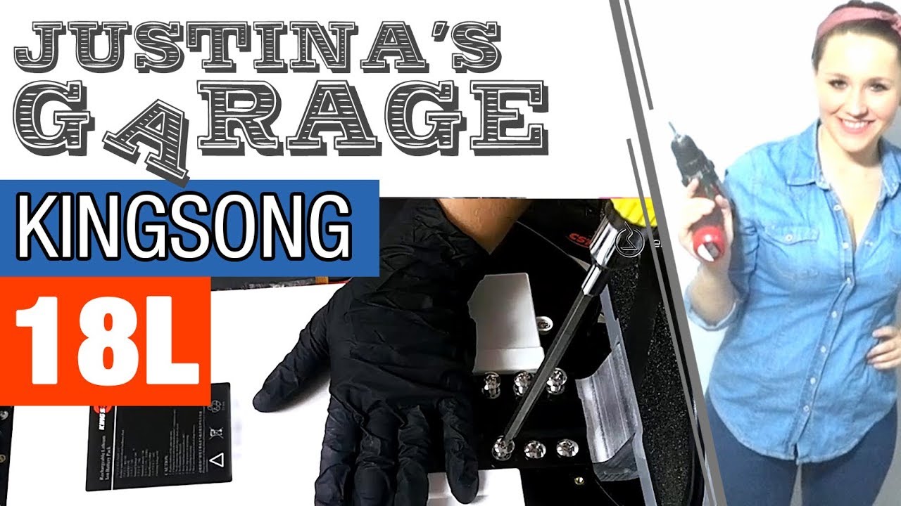 KingSong KS-18L tyre and inner tube change - disassembly - Justina's Garage (ep. 6)