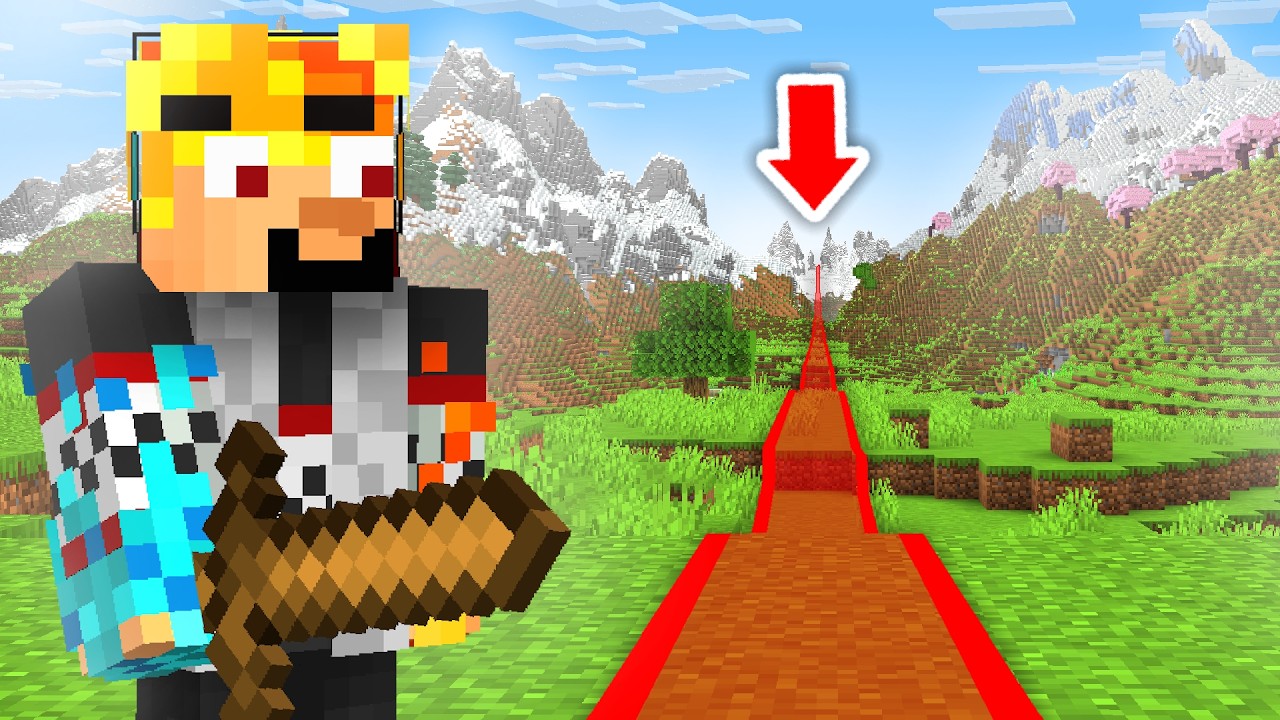 Přežil jsem Minecraft na Jedné LINII