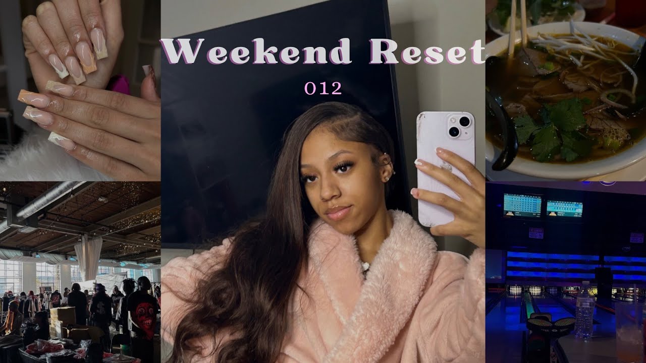 VLOG: WEEKEND RESET 012! (Hair appt , bowling , streetwear pop up shop & more)