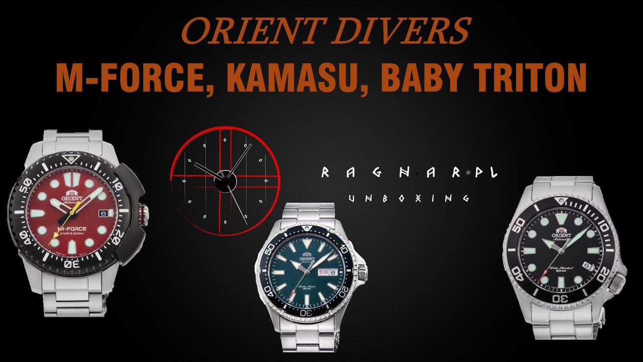 Divery ORIENT (Orient Divers)  - KAMASU , BABY TRITON , M FORCE - recenzja, porównanie