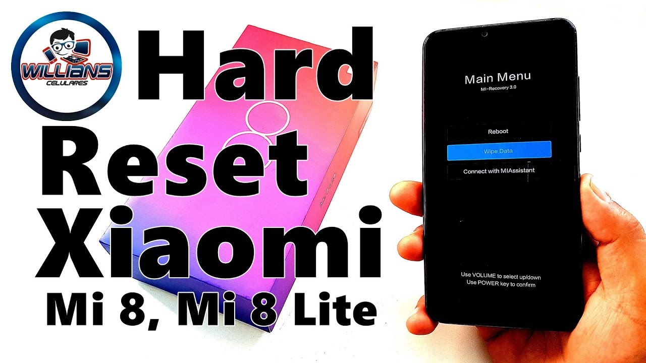 Hard Reset Xiaomi Mi 8, Mi 8 Lite com MIUI 10, Como formatar, Restaurar