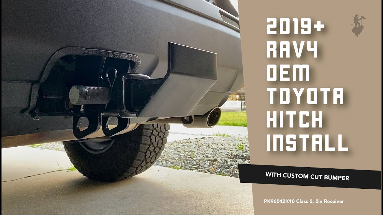 2019+ RAV4 OEM Toyota Hitch Install - Increase Your Clearance and Departure Angle!