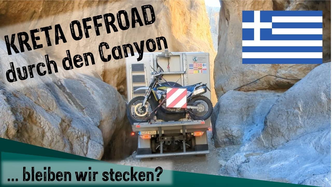 Kreta: Offroad durch den Tripiti Canyon -  eine echte Challenge für uns! Griechenland Wohnmobil