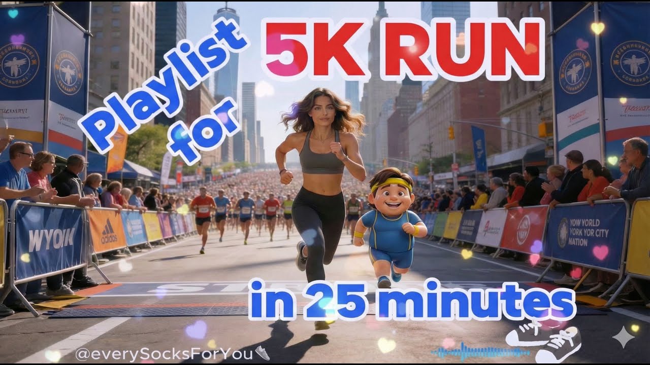 🏃 5K RUN | PLAYLIST | 5K (25분) 4:30 페이스 메이커 | 런닝 음악